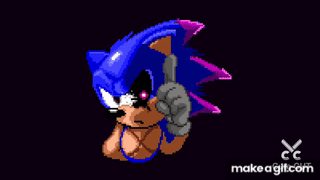 Sonic.exe FNF Final escape Pixel sprites animation test in 2023