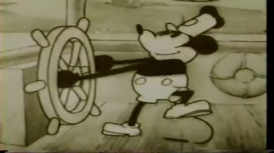 Mickey Mouse whistling 1928 ( from steamboat willie episode ) on Make a GIF...