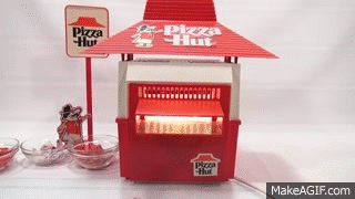 Pizza Hut Electric Kids Oven, Take Out Mini-Pizzas! on Make a GIF