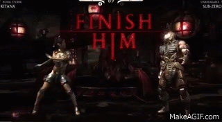 Mortal Kombat X - Kitana Victory Pose - All Variations on Make a GIF