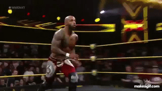 Ricochet crazy flip outside to confront Velveteen Dream | WWE NXT on Make a GIF