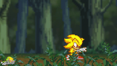 Sprite Animation:Hyper Sonic 