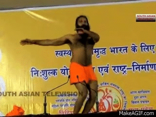 Video: Baba Ramdev funny dancing yoga on Make a GIF