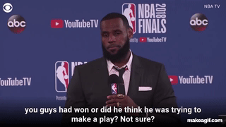 Frustrated LeBron James walks out of press conference after Game 1 loss