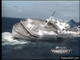 The Sinking Of The Cruise Ship Oceanos On Make A Gif