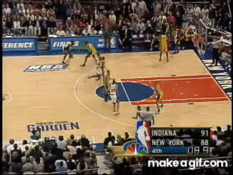 sur Le Roster. | L'histoire de la rivalité entre les Knicks et les Pacers Larry Johnson 4-point play on Make a GIF
