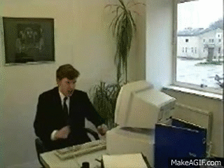 frustrated computer user gif