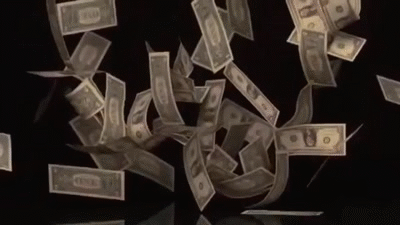 animated money falling gif