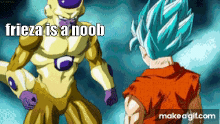 Frieza is a noob on Make a GIF