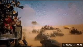 Mad Max: Fury Road - Flamethrower Guitar Scene (NEW MOVIE SCENE) on