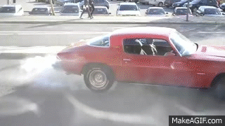 Chevrolet Camaro Burnout on Make a GIF