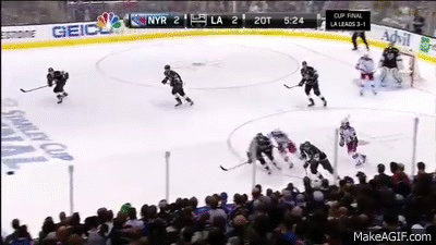 Alec Martinez wins the 2014 Stanley Cup for Los Angeles Kings in 2OT 