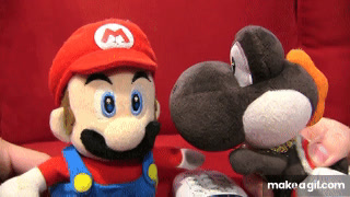 black yoshi plush sml