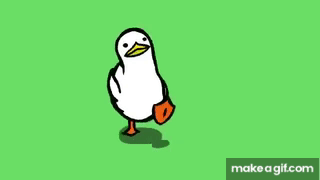 Ducky The Duck Waddles To His Favorite Song on Make a GIF