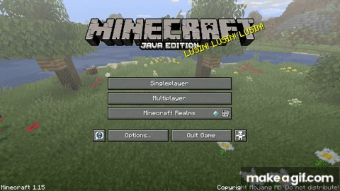 Minecraft 1 15 Title Screen Buzzy Bee Update 4k 60fps 1 Hour On Make A Gif