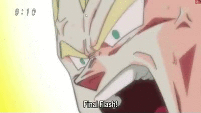 Final Flash de Vegeta (Partie 4) - Dragon Ball GIF