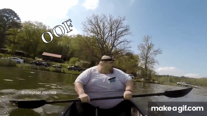 Fat guy sings Moana in a canoe but HE IS BACK on Make a GIF