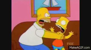 Homer simpson strangle bart on Make a GIF