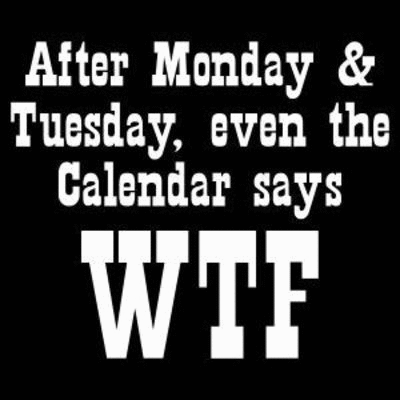 Even the Calendar Says WTF! on Make a GIF