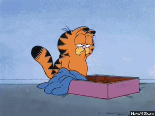 Garfield Going Back to bed