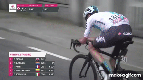 Froome is now into Legend | Venaria Reale - Bardonecchia | Giro d'Italia  2018 | Stage 19 on Make a GIF