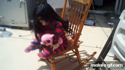 Rocking chair kid on Make a GIF