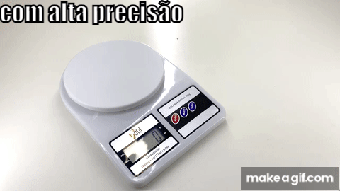 Balança Cozinha Digital Domestica 10kg Alta Precisão Dieta on Make a GIF