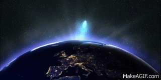 Sunrise over earth space view (After Effects CS6) on Make a GIF