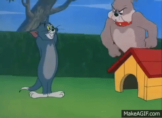 Tom and Jerry - The Dog House on Make a GIF