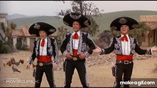 The Three Amigos Oh great. real bullets on Make a GIF