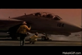 Top Gun legendary opening scene and credits on Make a GIF