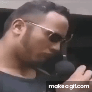 The Rock's daughter inherited the solo eyebrow lift - GIF - Imgur