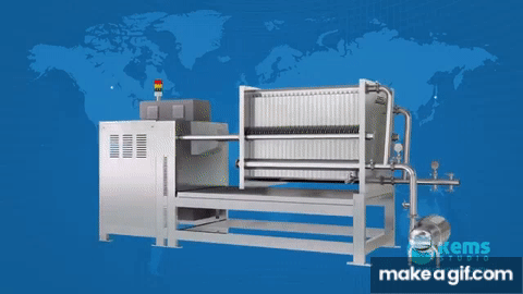 Filtering Machine Gif Plate and Frame Type Filter Press Animation on Make a GIF