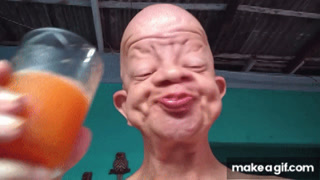 Bald Guy Drinks Orange Juice Meme 1 On Make A Gif