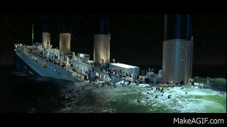 Titanic Sinking Scene Full Part 1 2 On Make A Gif