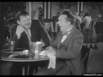 Image result for laughing gif laurel and hardy