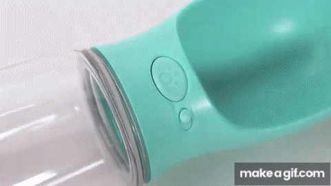 Portable Dog Water Bottle & Bowl/Portable Pet Water Bottle on Make a GIF