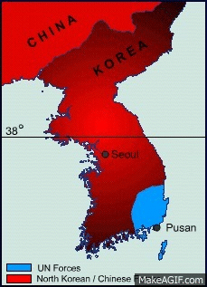 Korean War Phases on Make a GIF