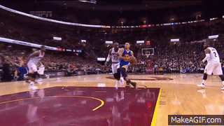 Lebron James Blocks Stephen Curry Stares Him Down Game 6 On Make A Gif