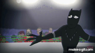 Black Panther vs Batman - Cartoon Beatbox Battles on Make a GIF