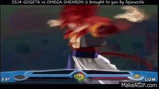 Gogeta SSJ4 Vs Omega Shenron English Full on Make a GIF
