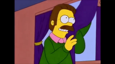 Los Simpson Ned Flanders Cortinas Purpura On Make A GIF