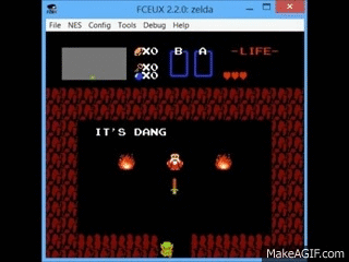 Gscentral Org Legend Of Zelda Nes Link S Sword Thrusts Much Faster As Fast As Ram Hack Gg On Make A Gif