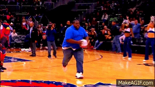 Fat Guy Tries to Dunk on Make a GIF