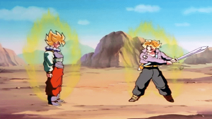  DBZ Kai-Goku Vs Future Trunks ( 0p HD) en Hacer un GIF