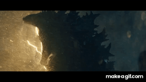 Godzilla vs Ghidorah in Antarctica on Make a GIF