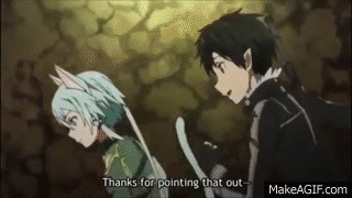 SAO 2 Sinon Tail Grab on Make a GIF