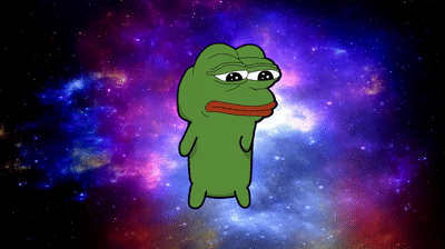 Dancing Pepe#1 with Galaxy Background (Free Video Background) on Make a GIF