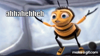 The bee movie trailer but every time they say bee the content aware scale  gets stronger on Make a GIF