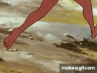 Luffy jumps on the mermaid princess boobs on Make a GIF